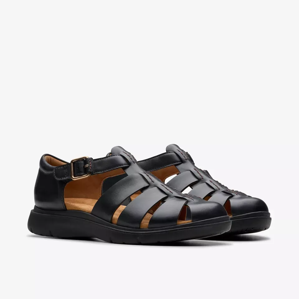 Clarks Women's Certina Sun Black Leather 26181887