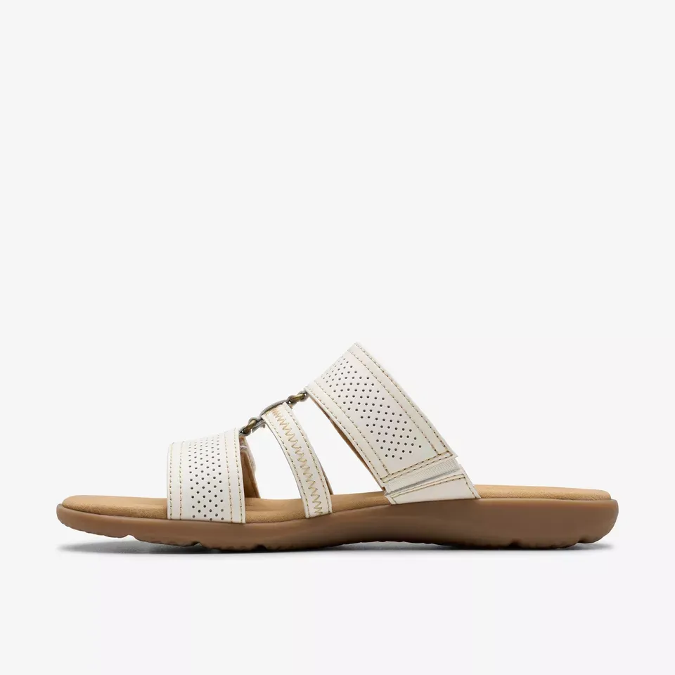 Clarks Women's Elizabelle Ave Off White Leather 26181574
