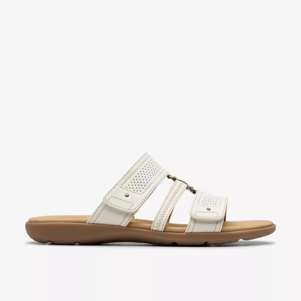 Clarks Women's Elizabelle Ave Off White Leather 26181574
