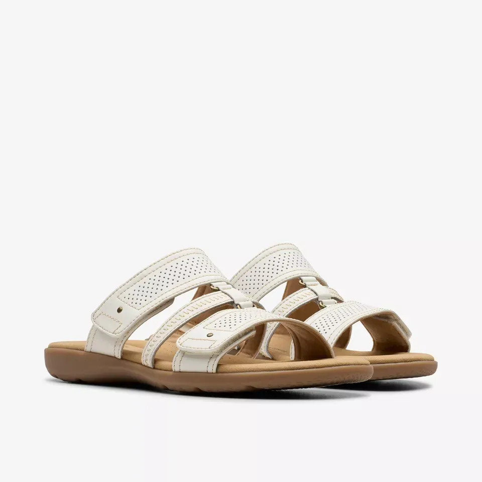 Clarks Women's Elizabelle Ave Off White Leather 26181574