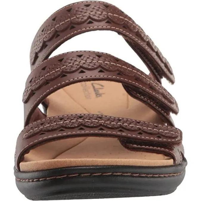 Clarks Women's Laurieann Cove Dark Tan Leather 26166434