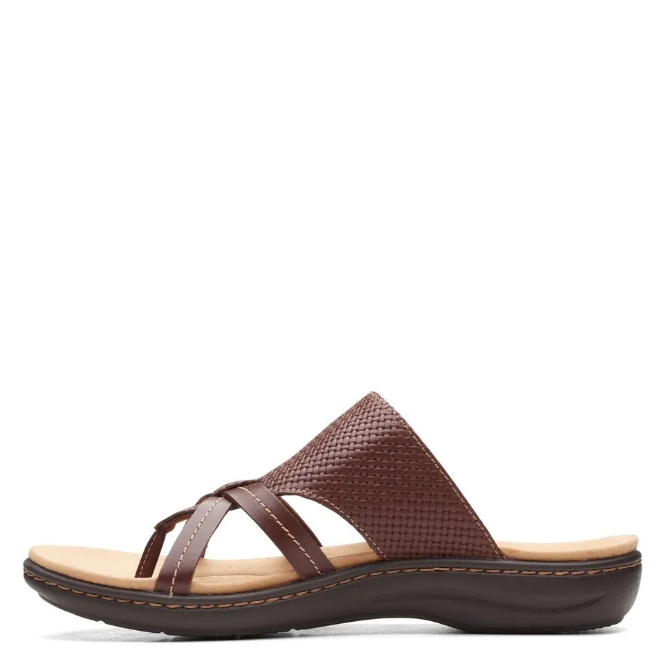 Clarks Women's Laurieann Edge Dark Tan Lea 26165228