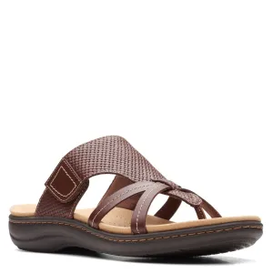 Clarks Women's Laurieann Edge Dark Tan Lea 26165228