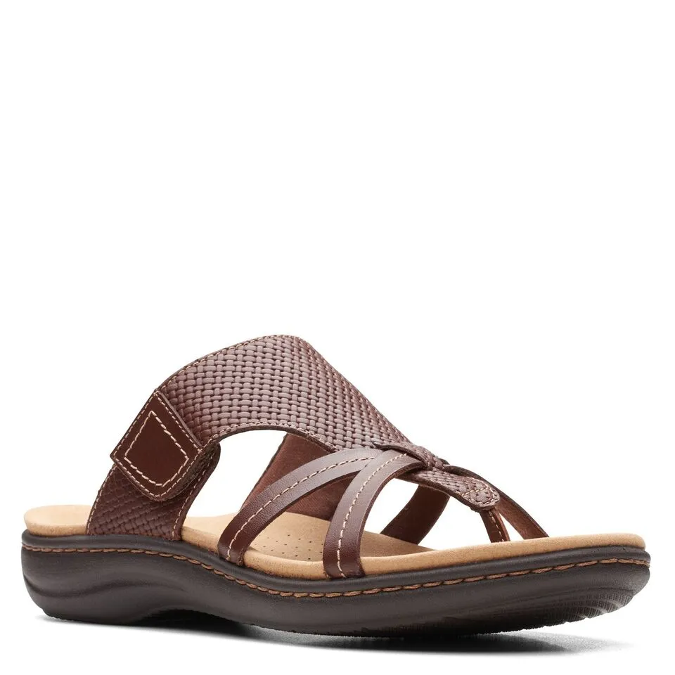 Clarks Women's Laurieann Edge Dark Tan Lea 26165228