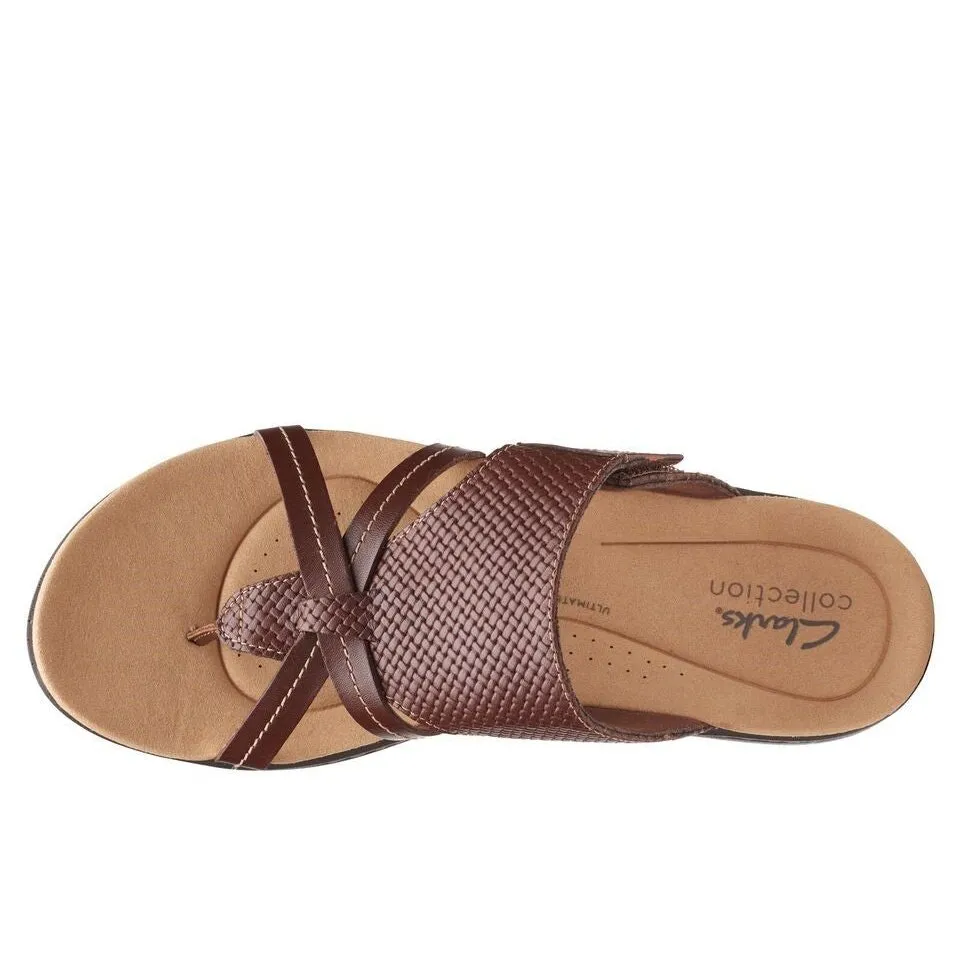 Clarks Women's Laurieann Edge Dark Tan Lea 26165228