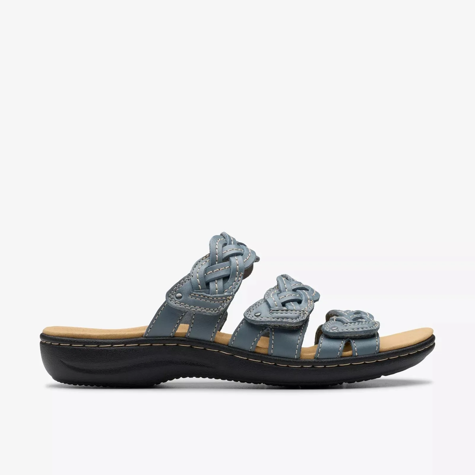 Clarks Women's Laurieann Rio Blue Grey Leather 26181908