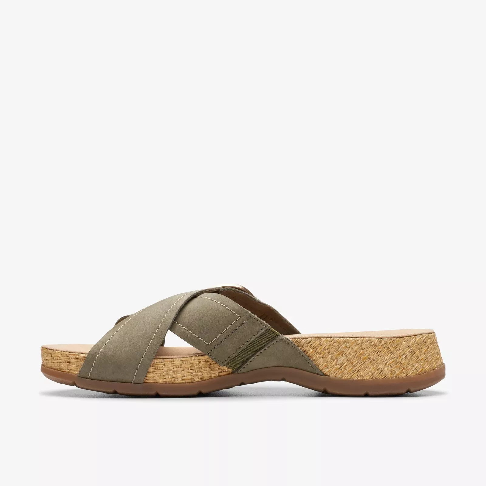 Clarks Women's Reileigh May Green Leather 26178006
