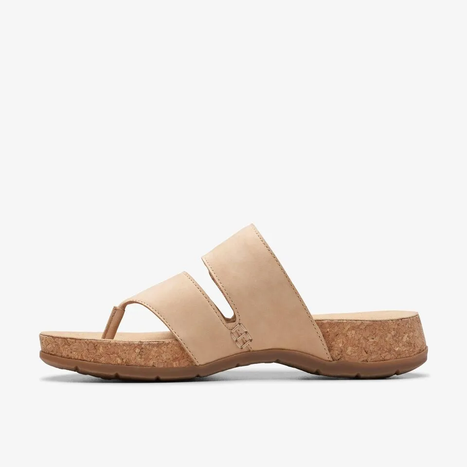Clarks Women's Reileigh Park Beige Nubuck 26177425