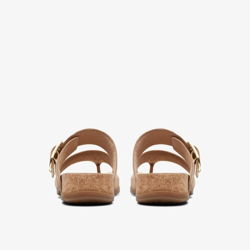 Clarks Women's Reileigh Park Beige Nubuck 26177425