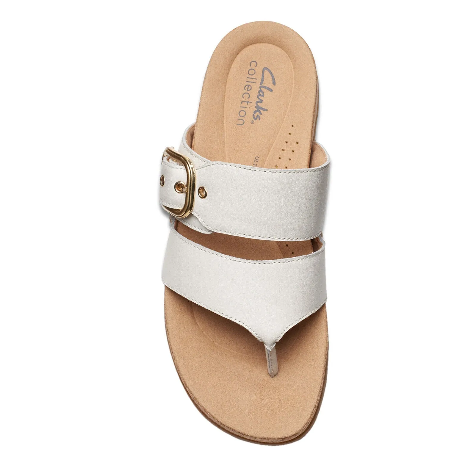Clarks Women's Reileigh Park Off White Lea 26177429