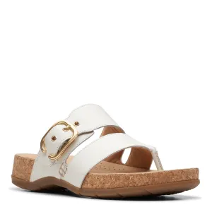 Clarks Women's Reileigh Park Off White Lea 26177429