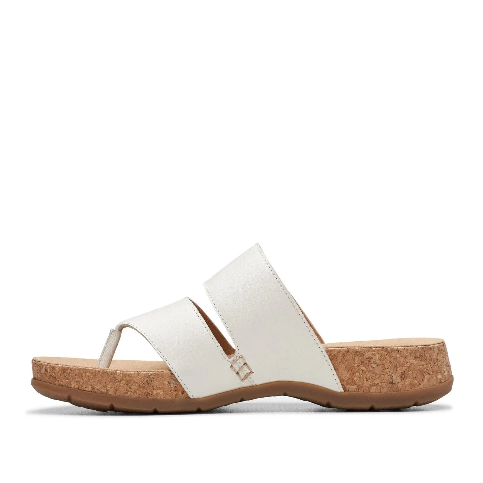 Clarks Women's Reileigh Park Off White Lea 26177429