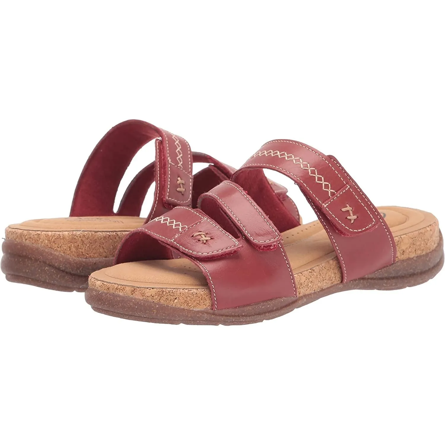 Clarks Women's Roseville Bay Red Leather