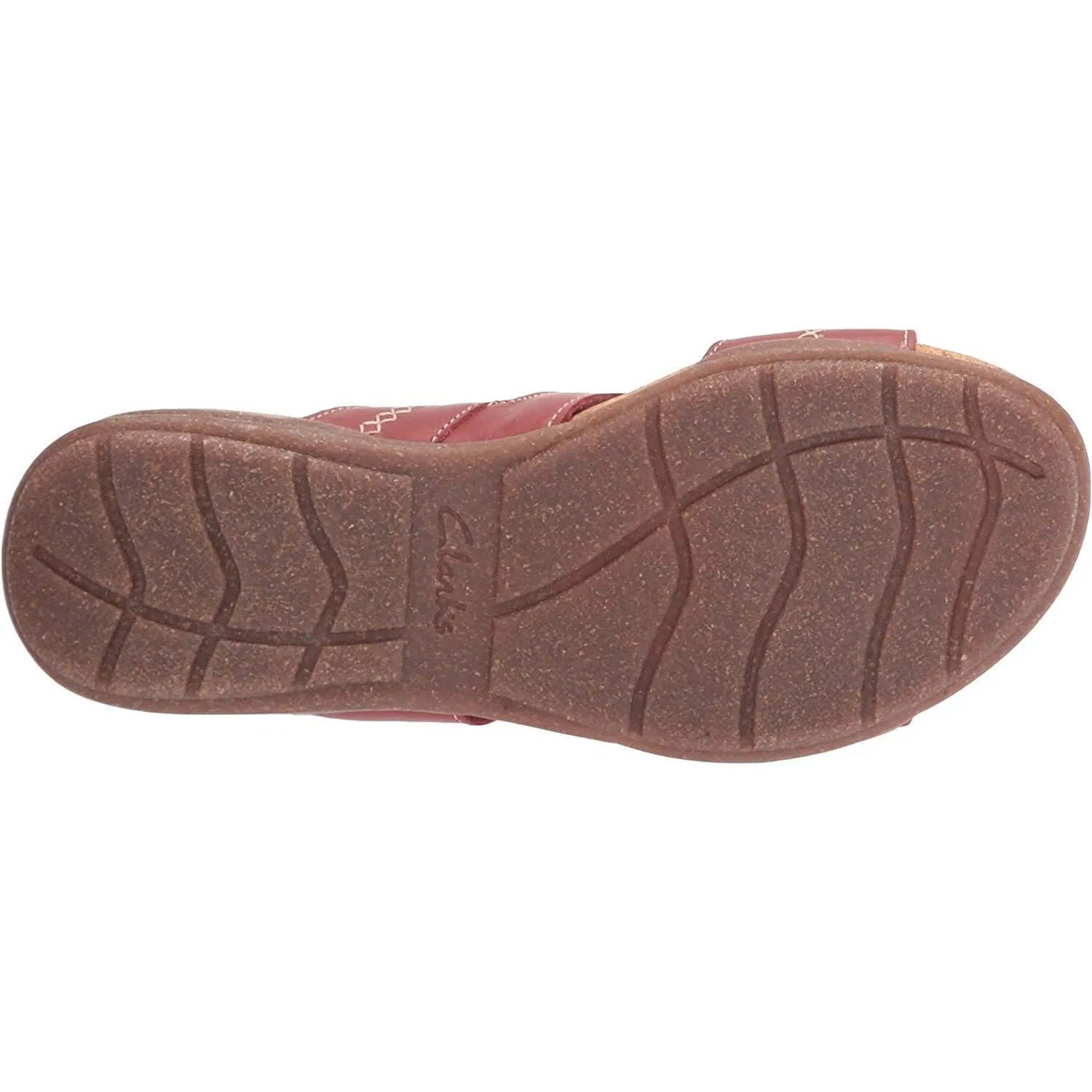 Clarks Women's Roseville Bay Red Leather