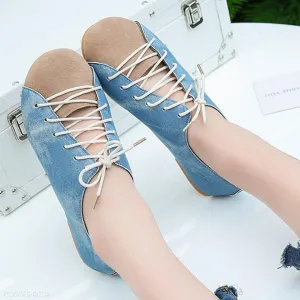 Color Block  Flat  Criss Cross  Round Toe  Casual Comfort Flats