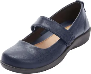 Comfortview Women's Wide Width The Carla Mary Jane Flat