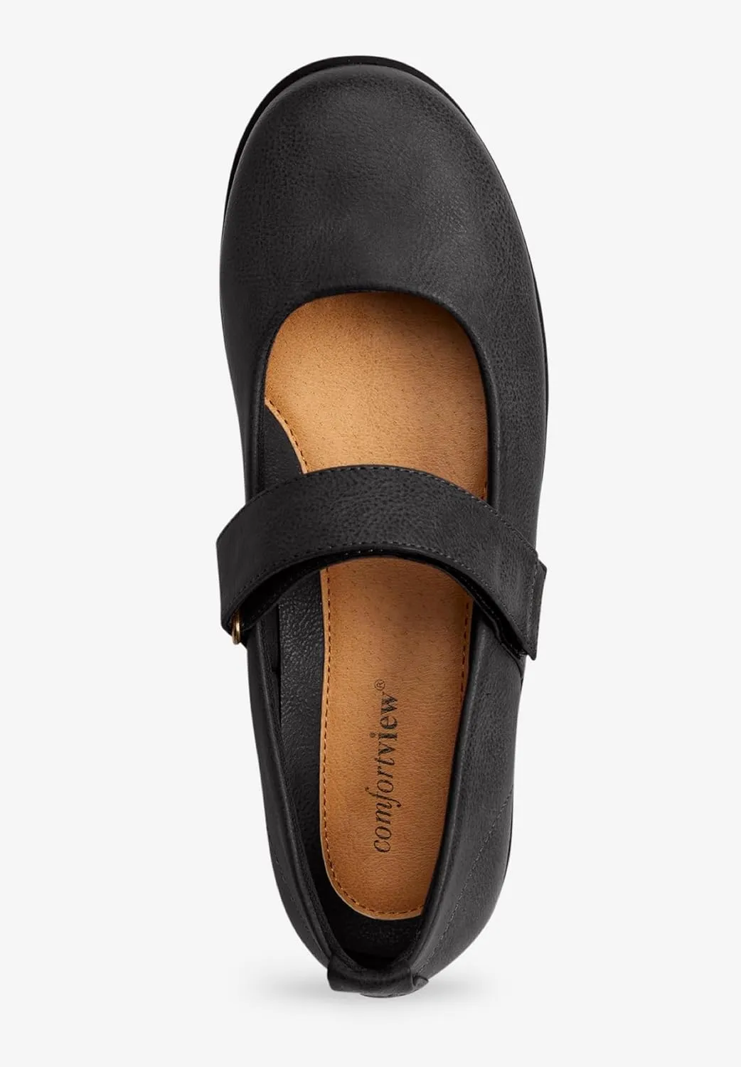 Comfortview Women's Wide Width The Carla Mary Jane Flat