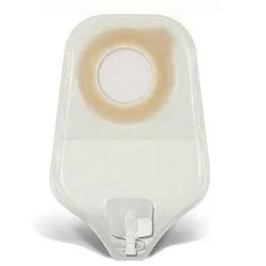 ConvaTec 405446 Esteem synergy Urostomy Short Length, Transparent Pouch - Small stoma (Blue), Box of 10 pouches