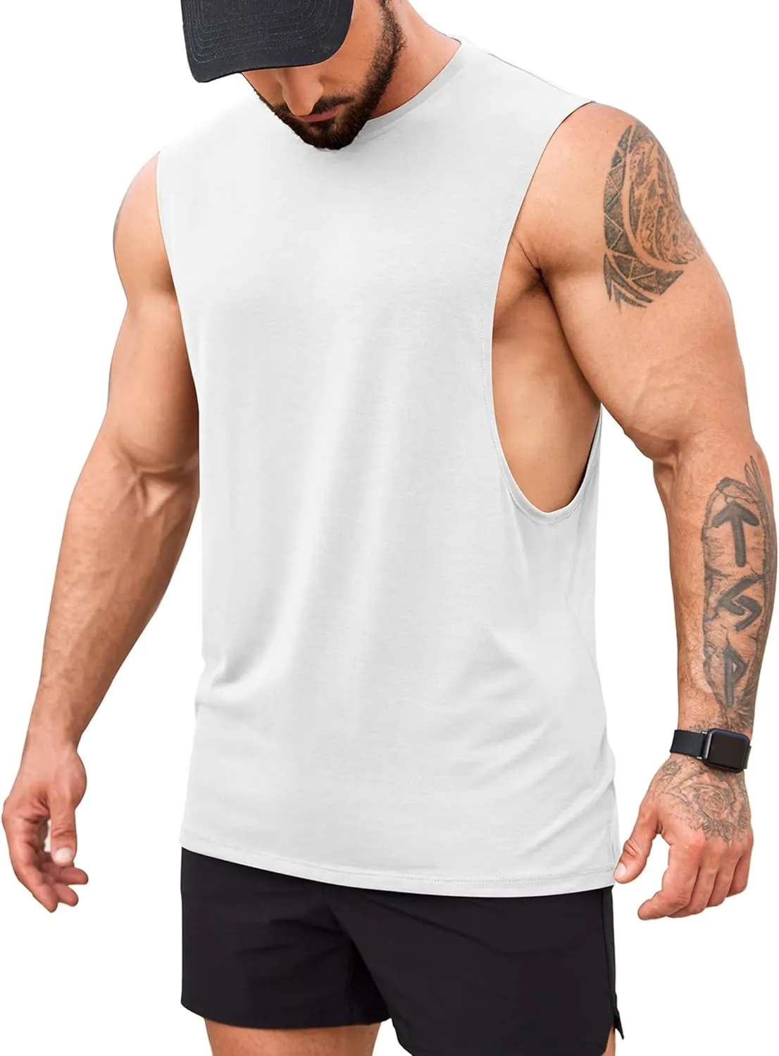 COOFANDY Men Workout Tank Top Gym Bodybuilding Sleeveless Muscle T Shirts Cut Off Shirts