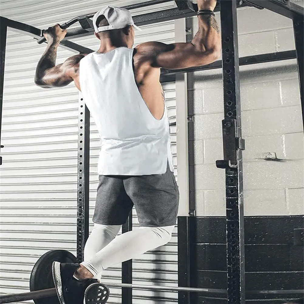COOFANDY Men Workout Tank Top Gym Bodybuilding Sleeveless Muscle T Shirts Cut Off Shirts