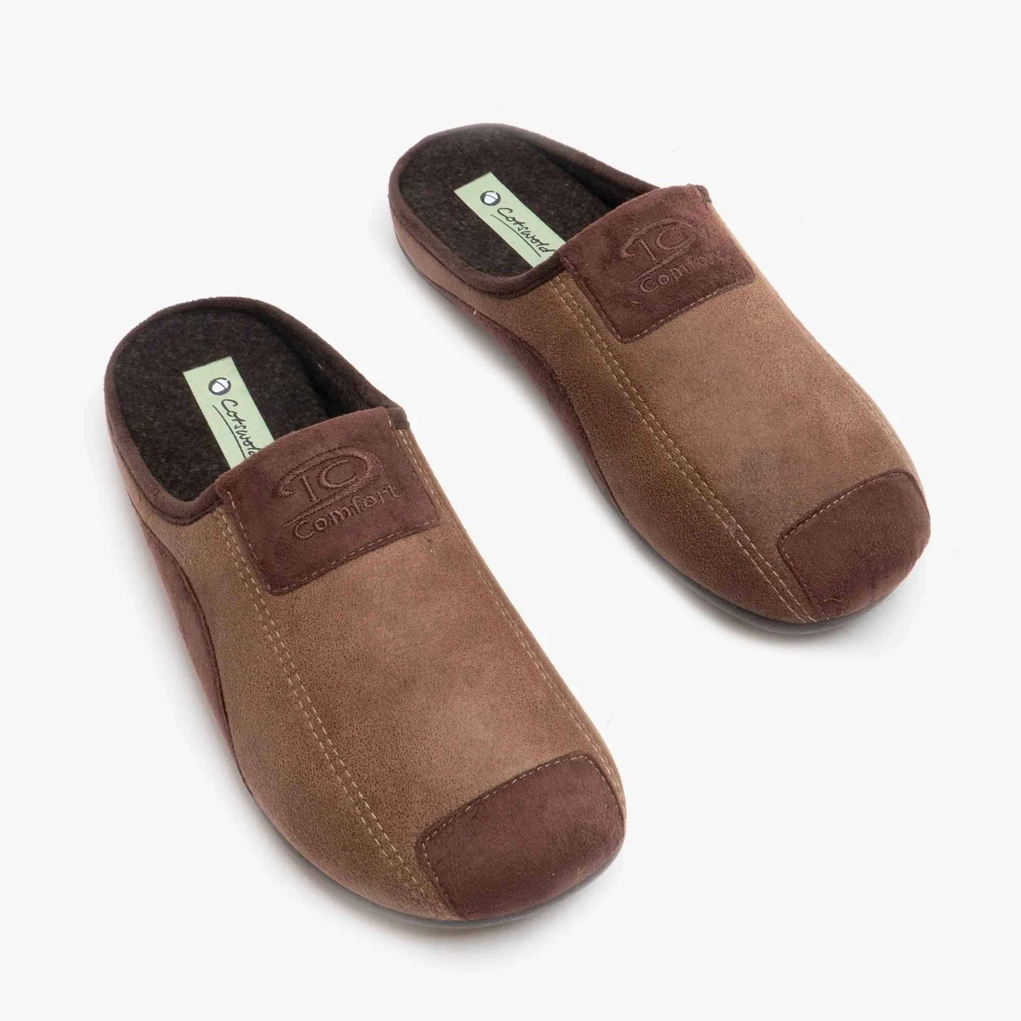 Cotswold WESTWELL Mens Mule Slippers Brown