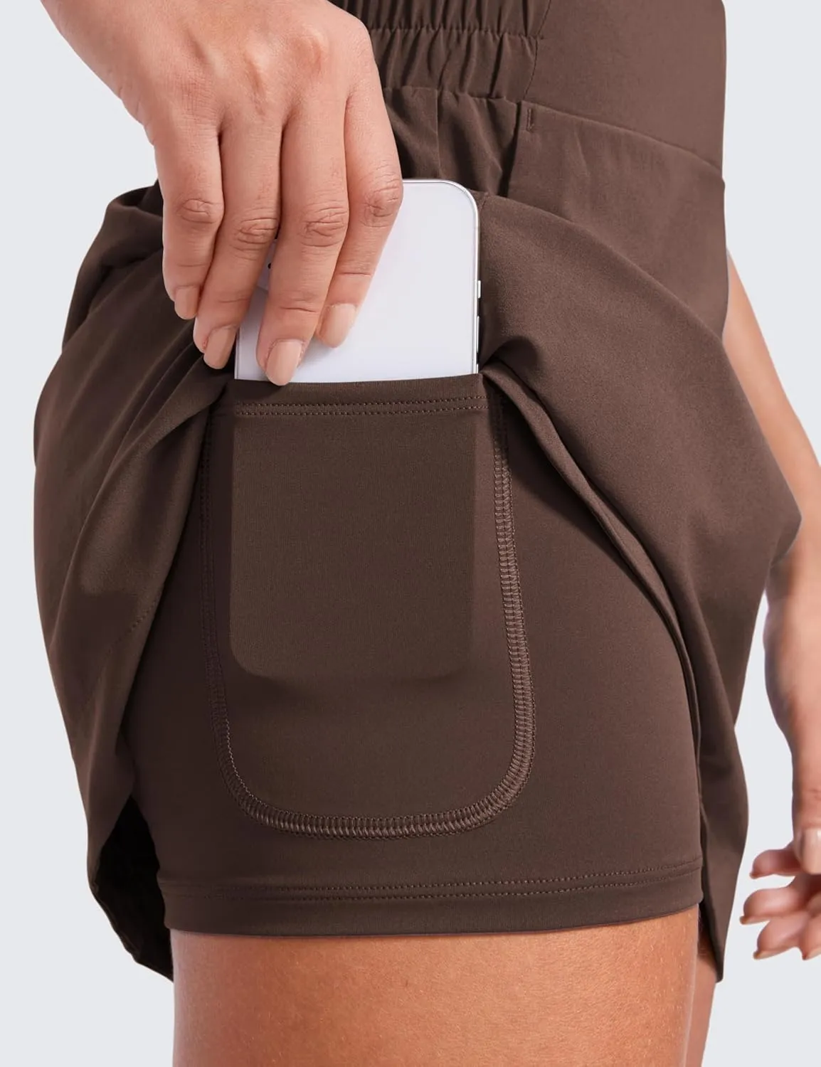 CRZ YOGA High Waisted Golf Skirts for Women A Line Tennis Athletic Casual Skort with Inner Shorts Pockets