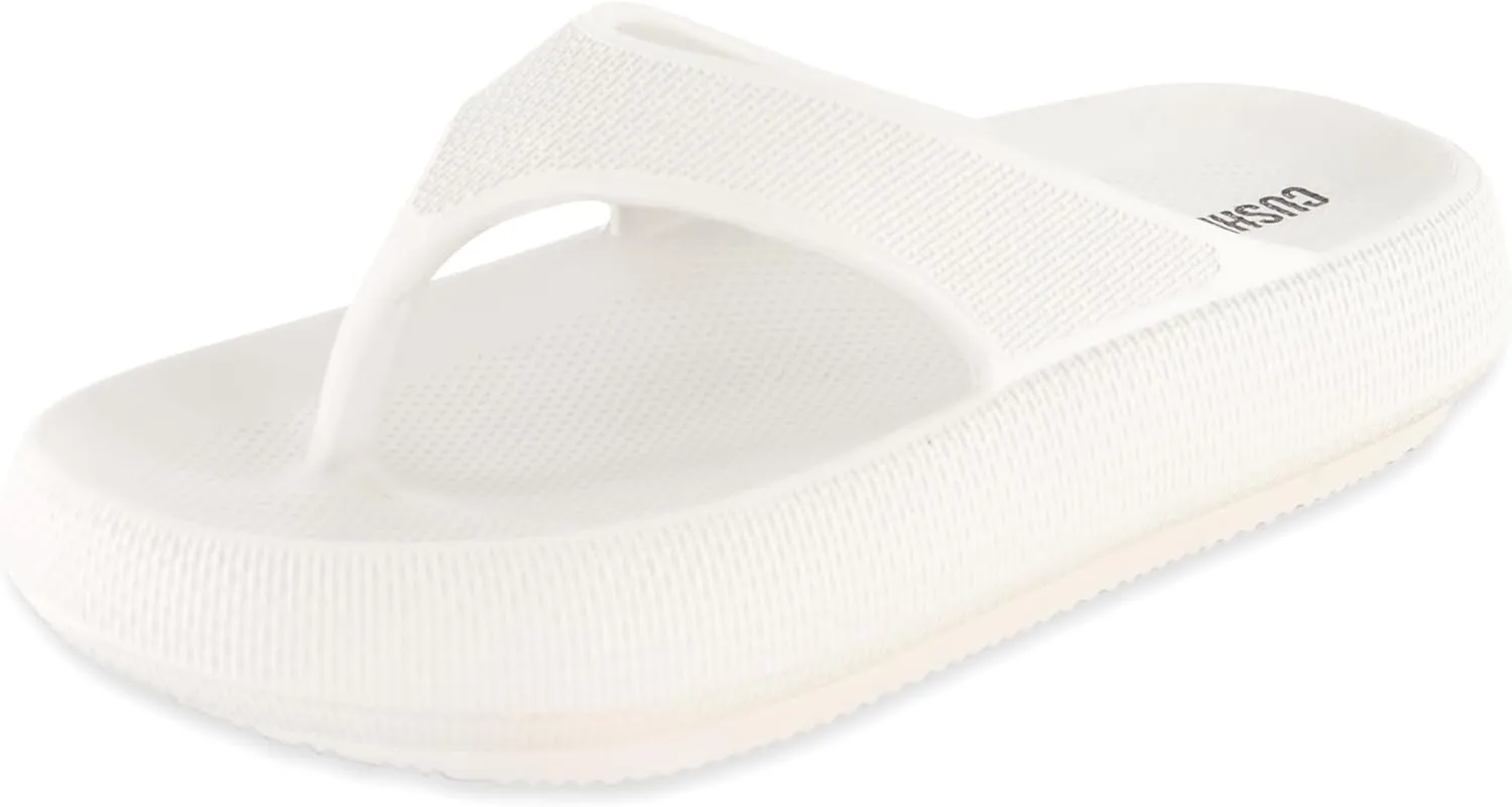 CUSHIONAIRE Women's Fling recovery cloud pool slides sandal with  Comfort