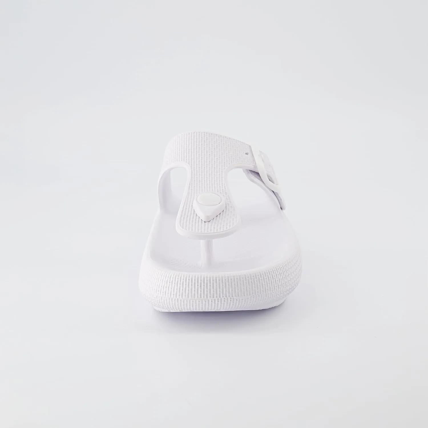 CUSHIONAIRE Women's Flo thong recovery cloud pool slide sandal with  Comfort