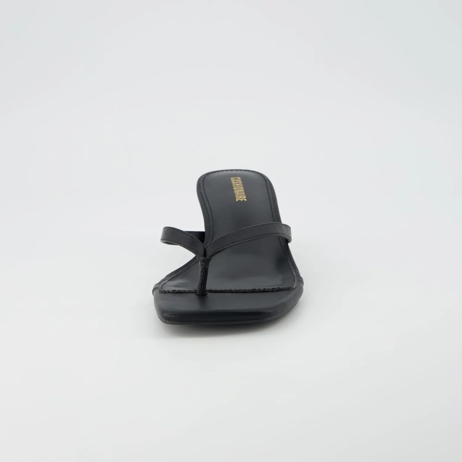 CUSHIONAIRE Women's Miami Kitten heel thong sandals  Memory Foam, Wide Widths Available