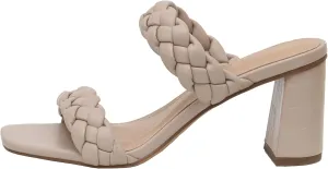 Dunes   CUSHIONAIRE Technology Women's Iris braided Heel Sandal  Memory Foam and Wide Widths Available