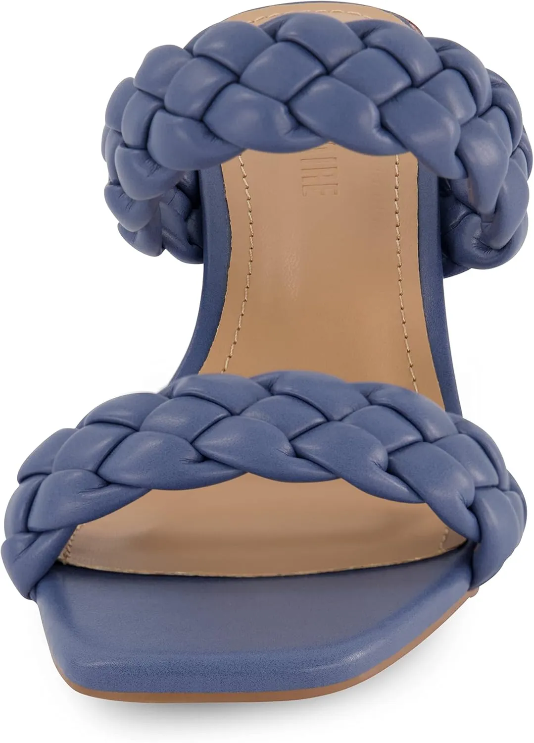 Dunes   CUSHIONAIRE Technology Women's Iris braided Heel Sandal  Memory Foam and Wide Widths Available