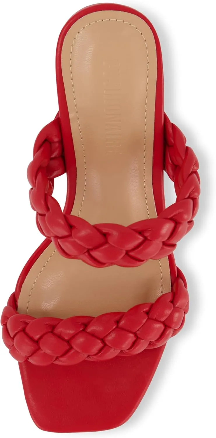 Dunes   CUSHIONAIRE Technology Women's Iris braided Heel Sandal  Memory Foam and Wide Widths Available