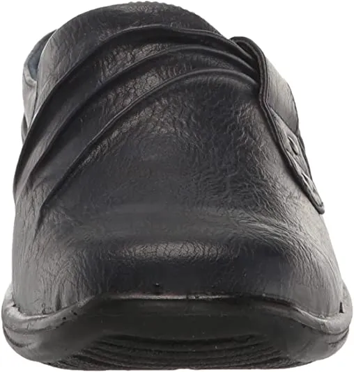 Easy Street Women's Flats, Navy, 6.5 X-Wide