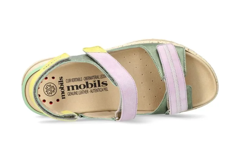 'Elora' women's wide fit (H) sandal - multicolour