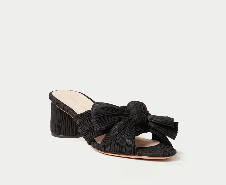Emilia Knot Mule, Black