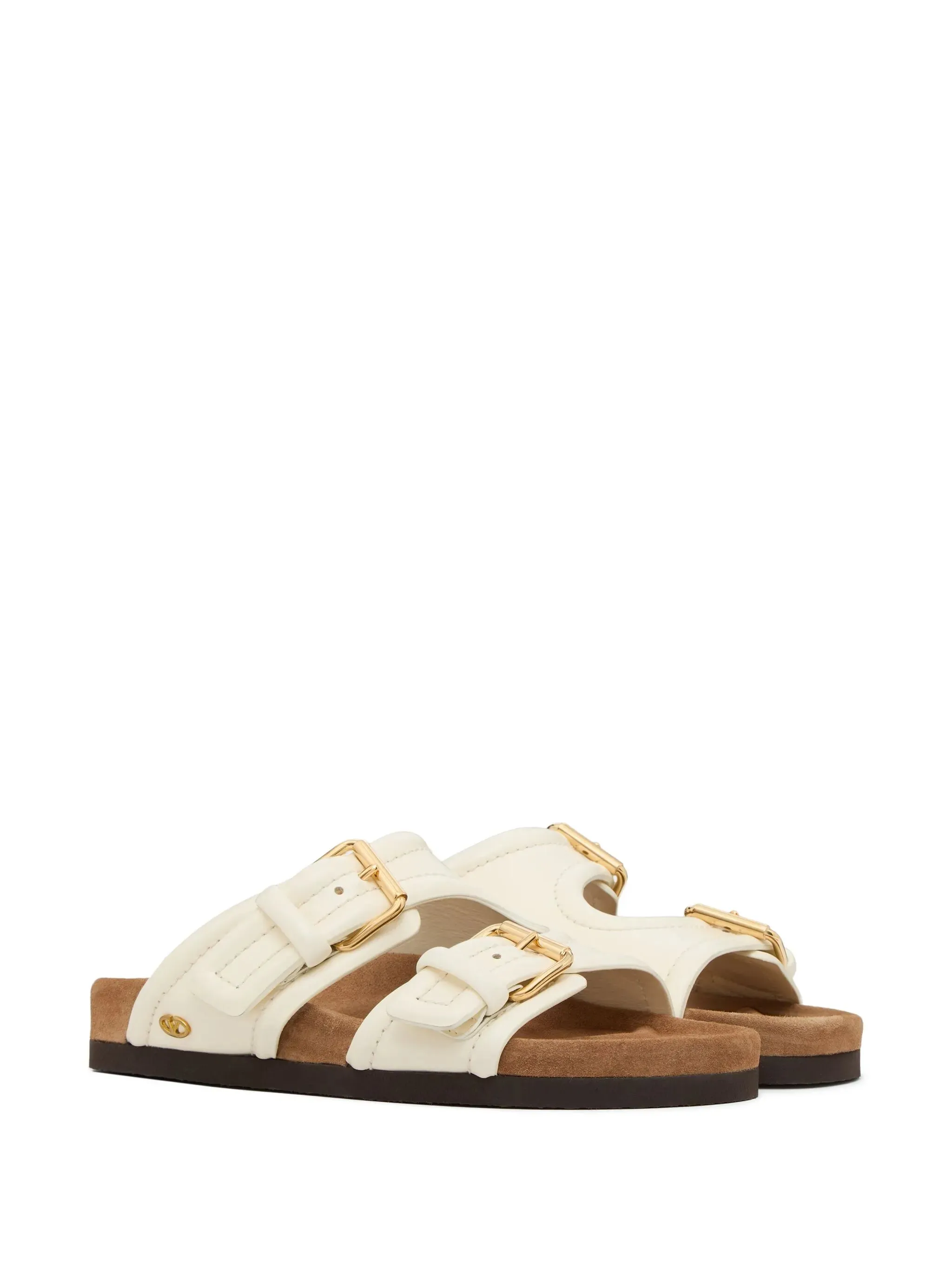 Ergonomic leather sandals Exclusive selection double-strap