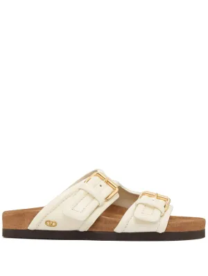 Ergonomic leather sandals Exclusive selection double-strap