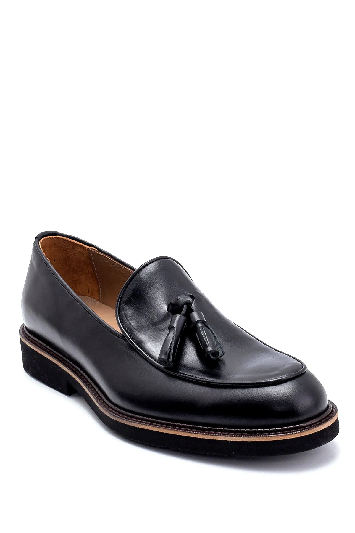 Erkek Deri Püskül Detaylı Loafer