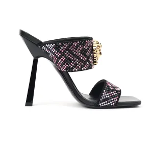 Fendi x Versace Glitter mules