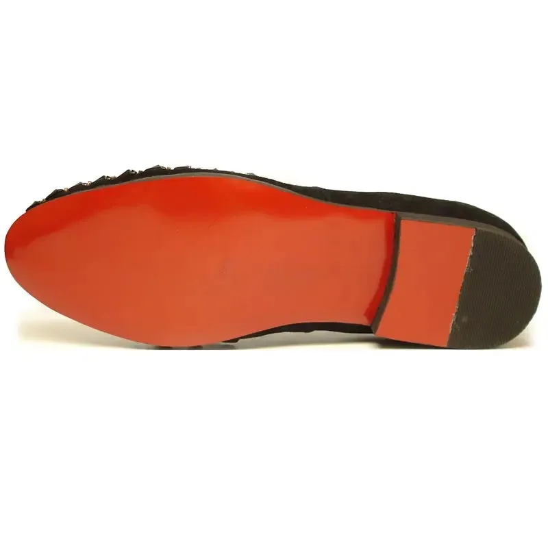 Fiesso FI-7023 Black Loafers