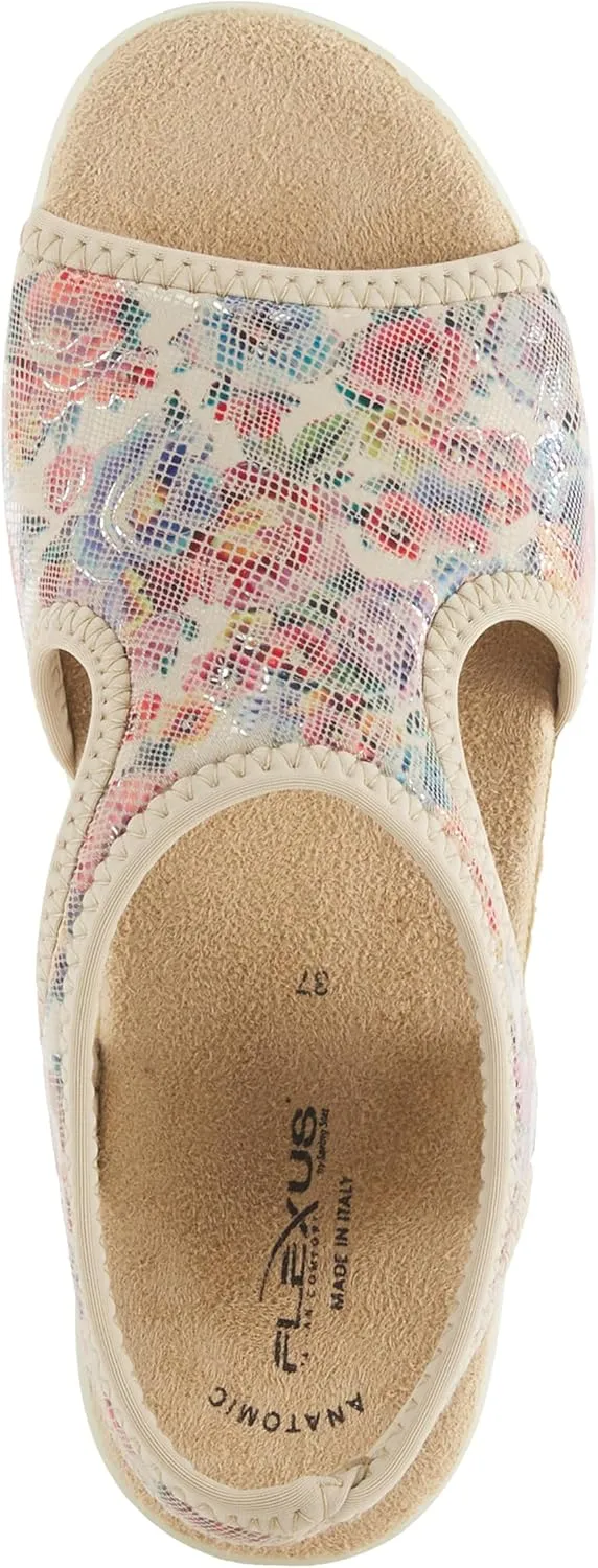 Flexus Women's Nyaman-Floral Slingback Sandal