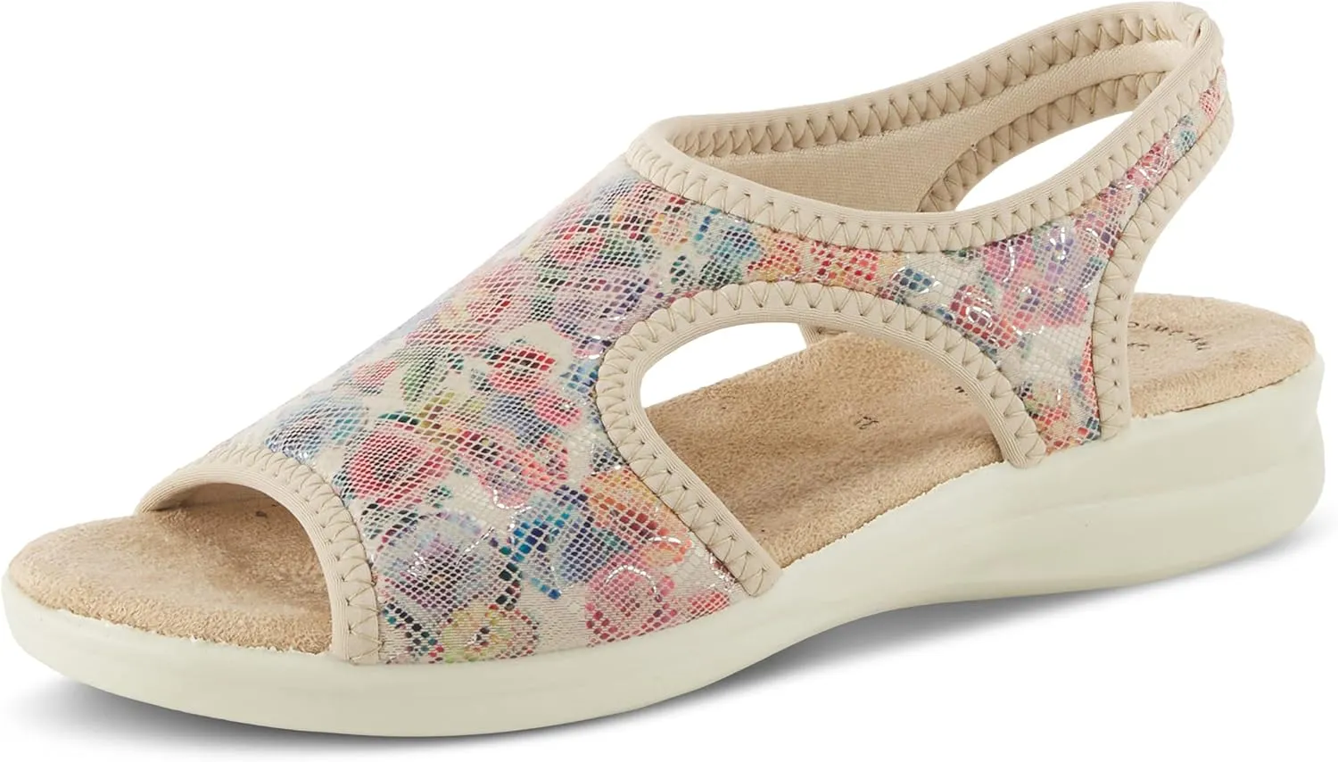 Flexus Women's Nyaman-Floral Slingback Sandal