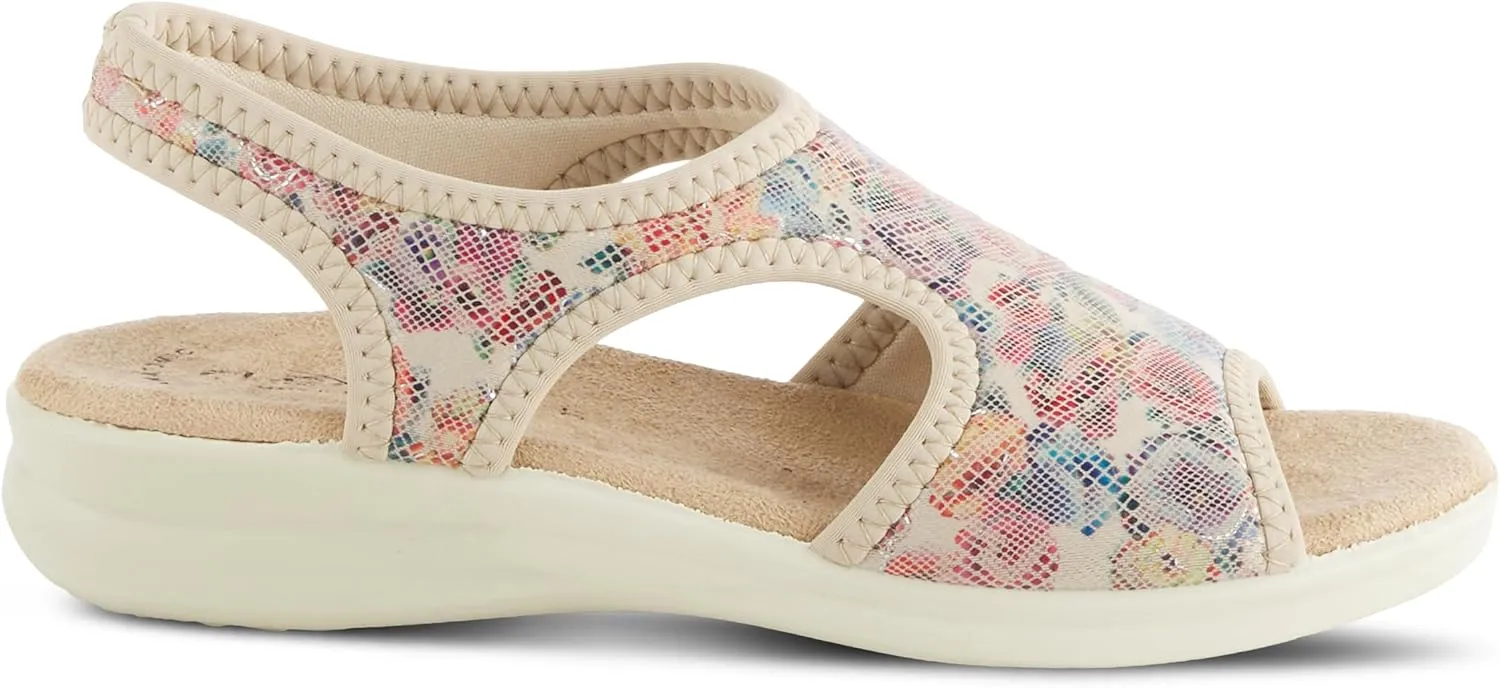 Flexus Women's Nyaman-Floral Slingback Sandal
