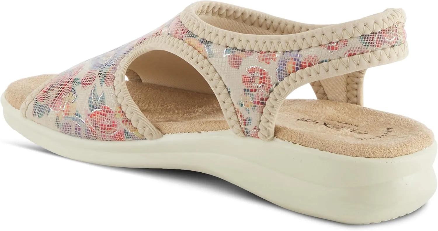 Flexus Women's Nyaman-Floral Slingback Sandal