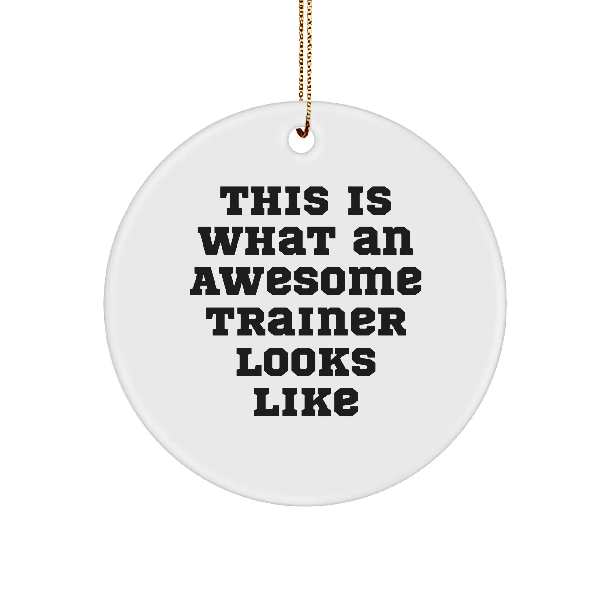 for Gifts, Trainer from Christmas Awesome Trainers, Quotes, Trainer Ornament Ornament, Top selection Voice-activated Friends Circle Funny Trainer Inspirational Circle Gifts