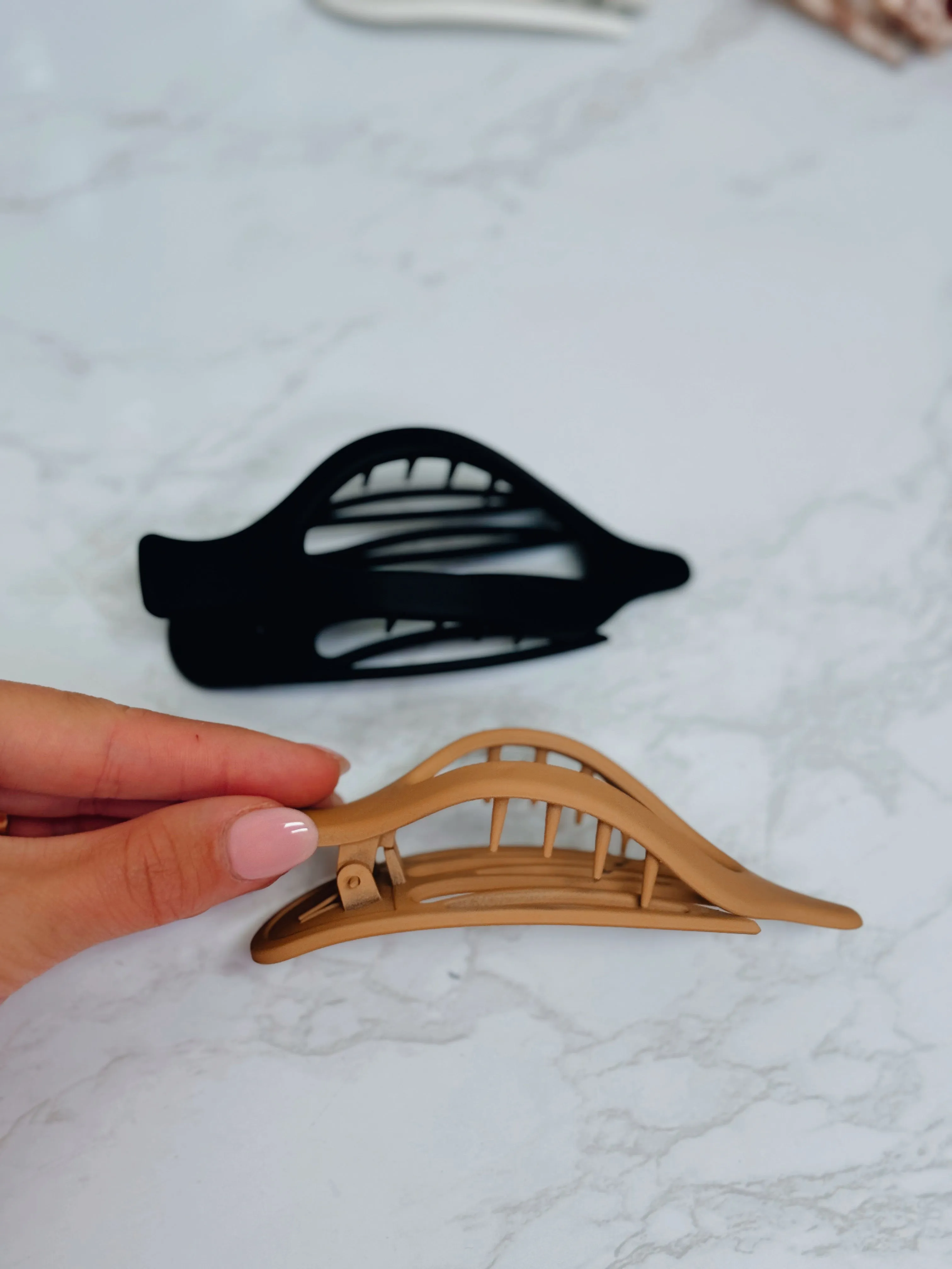 French Matte Flat Hair Clip