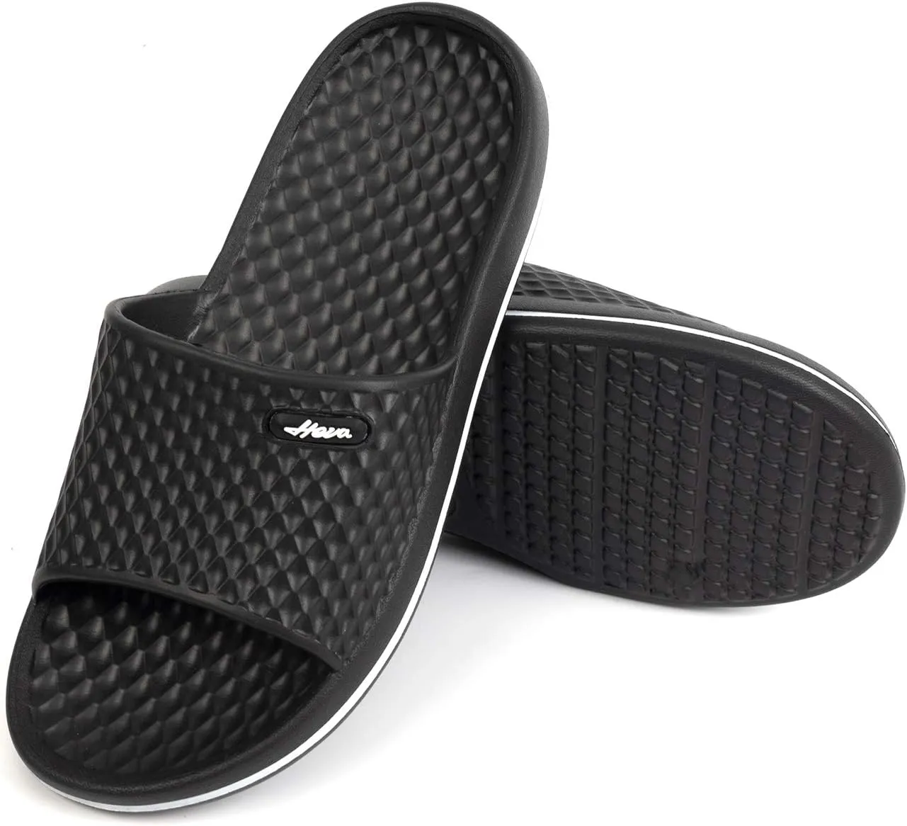 FUNKYMONKEY Womens Bathroom Shower Slippers Indoor Home Beach Non Slip Sandal