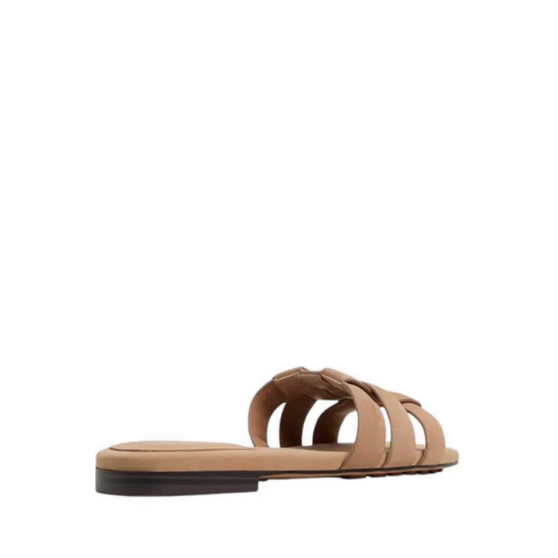 GOTOSANDAL FLAT SANDALS - MEDIUM BROWN
