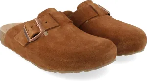 HAFLINGER Porto Elegant Leather Clog with Rubber Sole and Cork Latex Footbed Slipper Unisex
