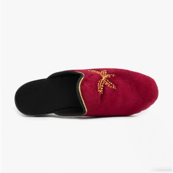 HOS Comfort THERESA Womens Mule Slippers Wine